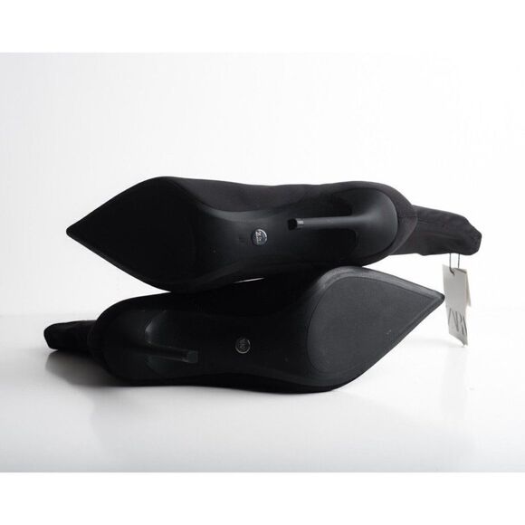 Zara Womens Ankle Boots Stretch Fabric Stiletto Black 1110/010 US 10 EU 41 New - Picture 8 of 8